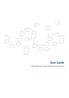 Blackberry Pearl 8130 manual. Tablet Instructions.